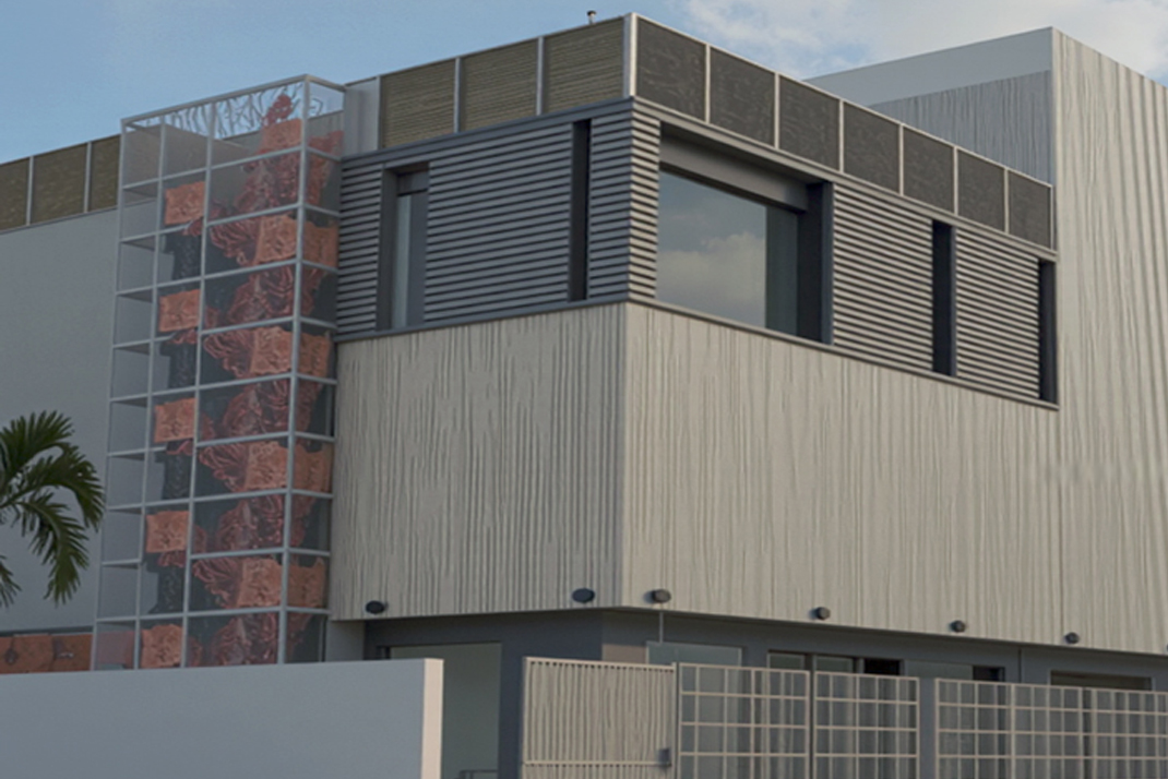 Data center facility external view