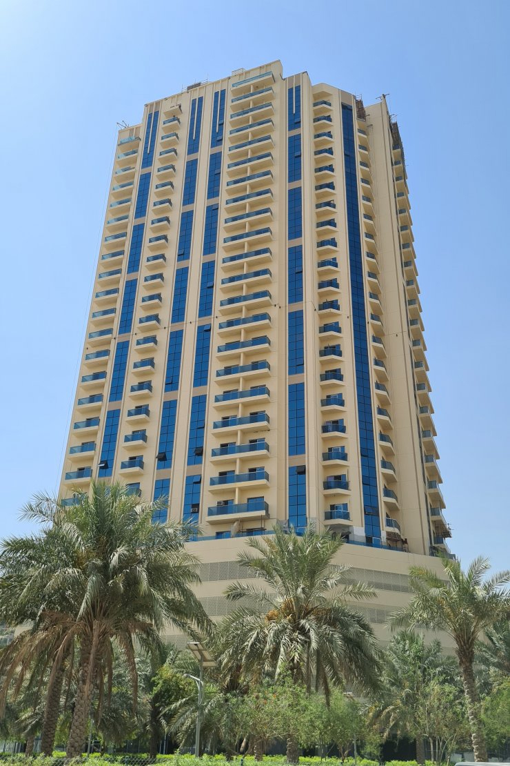 Typical residential façade and balconies